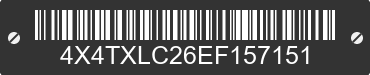 2014 FOREST RIVER XLR Toy Hauler 4X4TXLC26EF157151 VIN decoded