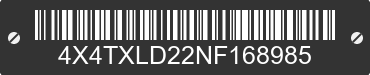 2022 FOREST RIVER XLR Toy Hauler 4X4TXLD22NF168985 VIN decoded