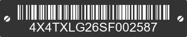 2025 FOREST RIVER XLR Toy Hauler 4X4TXLG26SF002587 VIN decoded