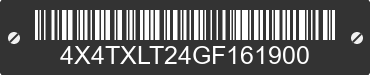 2016 FOREST RIVER XLR Toy Hauler 4X4TXLT24GF161900 VIN decoded