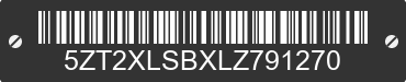 2020 FOREST RIVER XLR Toy Hauler 5ZT2XLSBXLZ791270 VIN decoded
