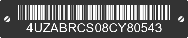 2008 FREIGHTLINER B2 Bus Chassis 4UZABRCS08CY80543 VIN decoded