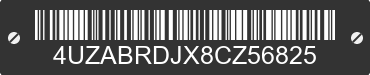 2008 FREIGHTLINER B2 Bus Chassis 4UZABRDJX8CZ56825 VIN decoded