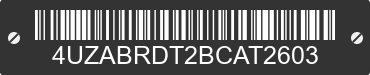 2011 FREIGHTLINER B2 Bus Chassis 4UZABRDT2BCAT2603 VIN decoded
