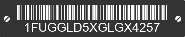 2016 FREIGHTLINER Cascadia 1FUGGLD5XGLGX4257 VIN decoded