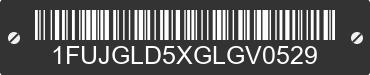 2016 FREIGHTLINER Cascadia 1FUJGLD5XGLGV0529 VIN decoded