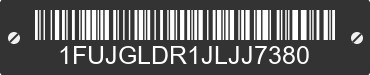 2018 FREIGHTLINER Cascadia 1FUJGLDR1JLJJ7380 VIN decoded