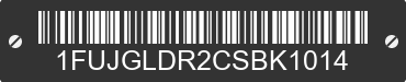 2012 FREIGHTLINER Cascadia 1FUJGLDR2CSBK1014 VIN decoded