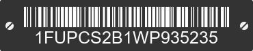 1998 FREIGHTLINER Long Conv. 1FUPCS2B1WP935235 VIN decoded