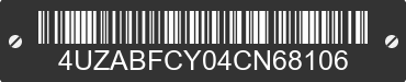 2004 FREIGHTLINER XC Chassis 4UZABFCY04CN68106 VIN decoded