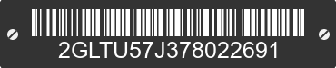 2007 GENERAL COACH Huron Ridge 2GLTU57J378022691 VIN decoded