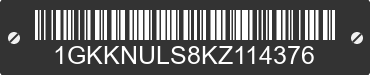 2019 GMC Acadia 1GKKNULS8KZ114376 VIN decoded