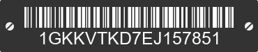 2014 GMC Acadia 1GKKVTKD7EJ157851 VIN decoded