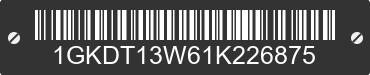 2001 GMC Jimmy Utility 1GKDT13W61K226875 VIN decoded