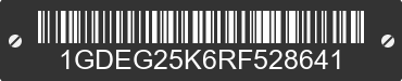 1994 GMC Rally 1GDEG25K6RF528641 VIN decoded