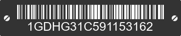 2009 GMC Savana 1GDHG31C591153162 VIN decoded