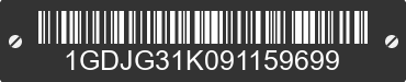 2009 GMC Savana 1GDJG31K091159699 VIN decoded
