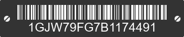 2011 GMC Savana 1GJW79FG7B1174491 VIN decoded