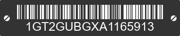 2010 GMC Savana 1GT2GUBGXA1165913 VIN decoded