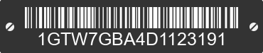 2013 GMC Savana 1GTW7GBA4D1123191 VIN decoded