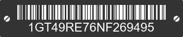 2022 GMC Sierra HD 1GT49RE76NF269495 VIN decoded