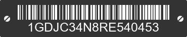 1994 GMC Sierra 1GDJC34N8RE540453 VIN decoded