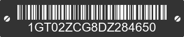2013 GMC Sierra 1GT02ZCG8DZ284650 VIN decoded
