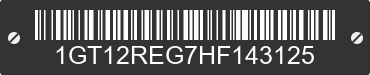 2017 GMC Sierra 1GT12REG7HF143125 VIN decoded