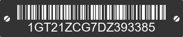 2013 GMC Sierra 1GT21ZCG7DZ393385 VIN decoded