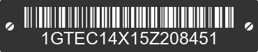2005 GMC Sierra 1GTEC14X15Z208451 VIN decoded
