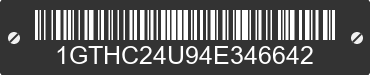2004 GMC Sierra 1GTHC24U94E346642 VIN decoded