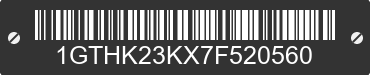 2007 GMC Sierra 1GTHK23KX7F520560 VIN decoded