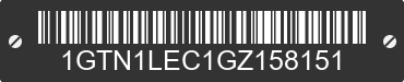 2016 GMC Sierra 1GTN1LEC1GZ158151 VIN decoded