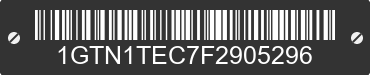 2015 GMC Sierra 1GTN1TEC7F2905296 VIN decoded