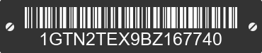 2011 GMC Sierra 1GTN2TEX9BZ167740 VIN decoded
