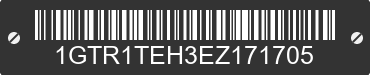 2014 GMC Sierra 1GTR1TEH3EZ171705 VIN decoded