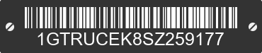 2025 GMC Sierra 1GTRUCEK8SZ259177 VIN decoded