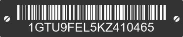 2019 GMC Sierra 1GTU9FEL5KZ410465 VIN decoded