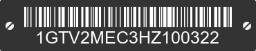 2017 GMC Sierra 1GTV2MEC3HZ100322 VIN decoded