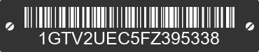 2015 GMC Sierra 1GTV2UEC5FZ395338 VIN decoded