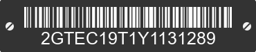 2000 GMC Sierra 2GTEC19T1Y1131289 VIN decoded