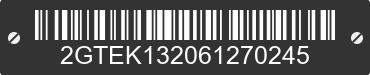 2006 GMC Sierra 2GTEK132061270245 VIN decoded
