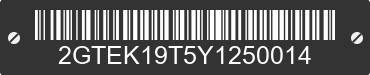 2000 GMC Sierra 2GTEK19T5Y1250014 VIN decoded