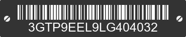 2020 GMC Sierra 3GTP9EEL9LG404032 VIN decoded
