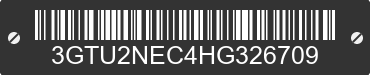 2017 GMC Sierra 3GTU2NEC4HG326709 VIN decoded
