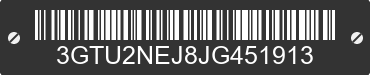 2018 GMC Sierra 3GTU2NEJ8JG451913 VIN decoded