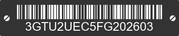 2015 GMC Sierra 3GTU2UEC5FG202603 VIN decoded