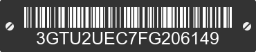 2015 GMC Sierra 3GTU2UEC7FG206149 VIN decoded