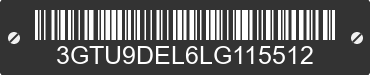 2020 GMC Sierra 3GTU9DEL6LG115512 VIN decoded