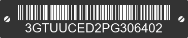2023 GMC Sierra 3GTUUCED2PG306402 VIN decoded